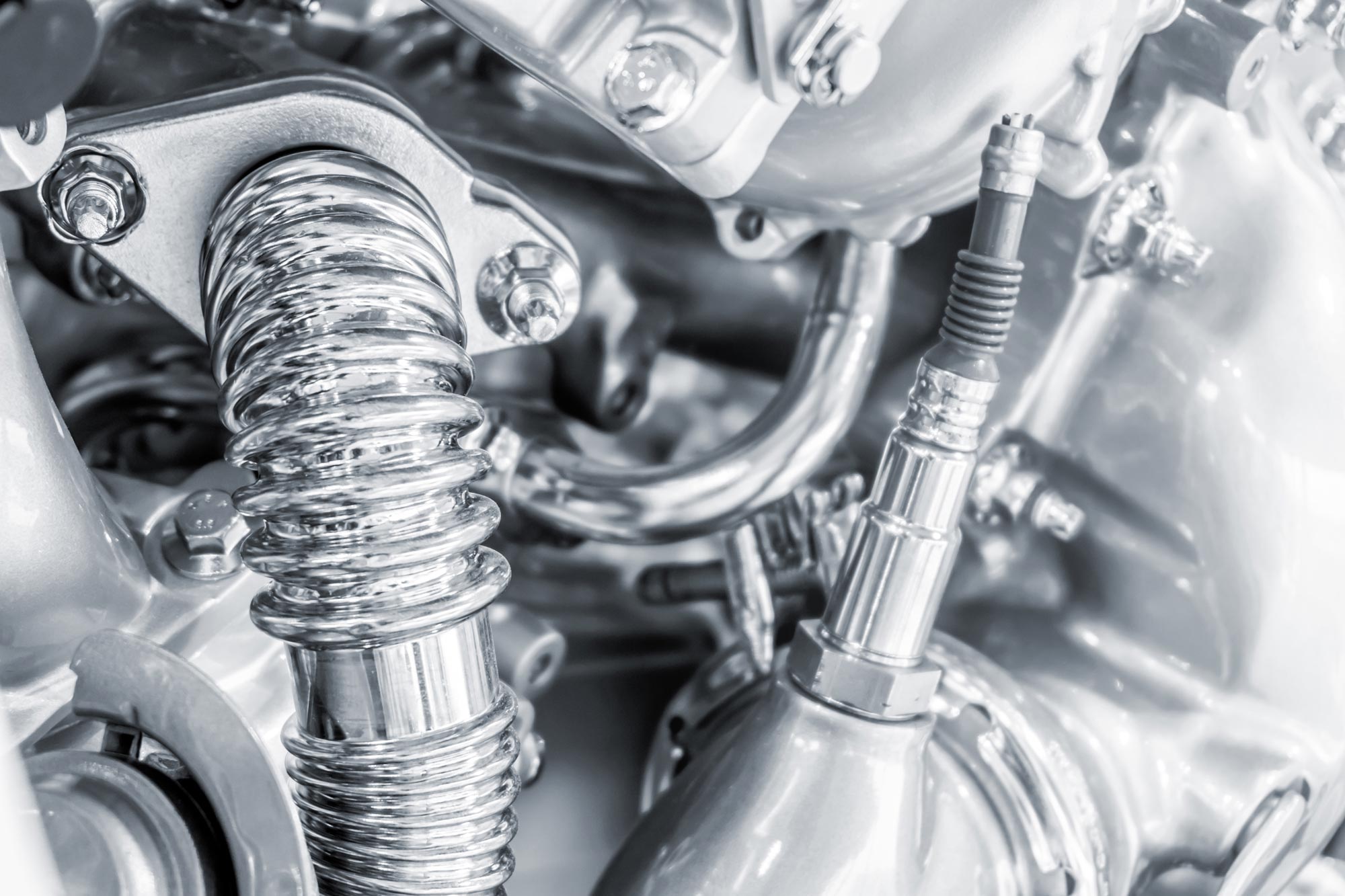 Närbild av en industriell maskin